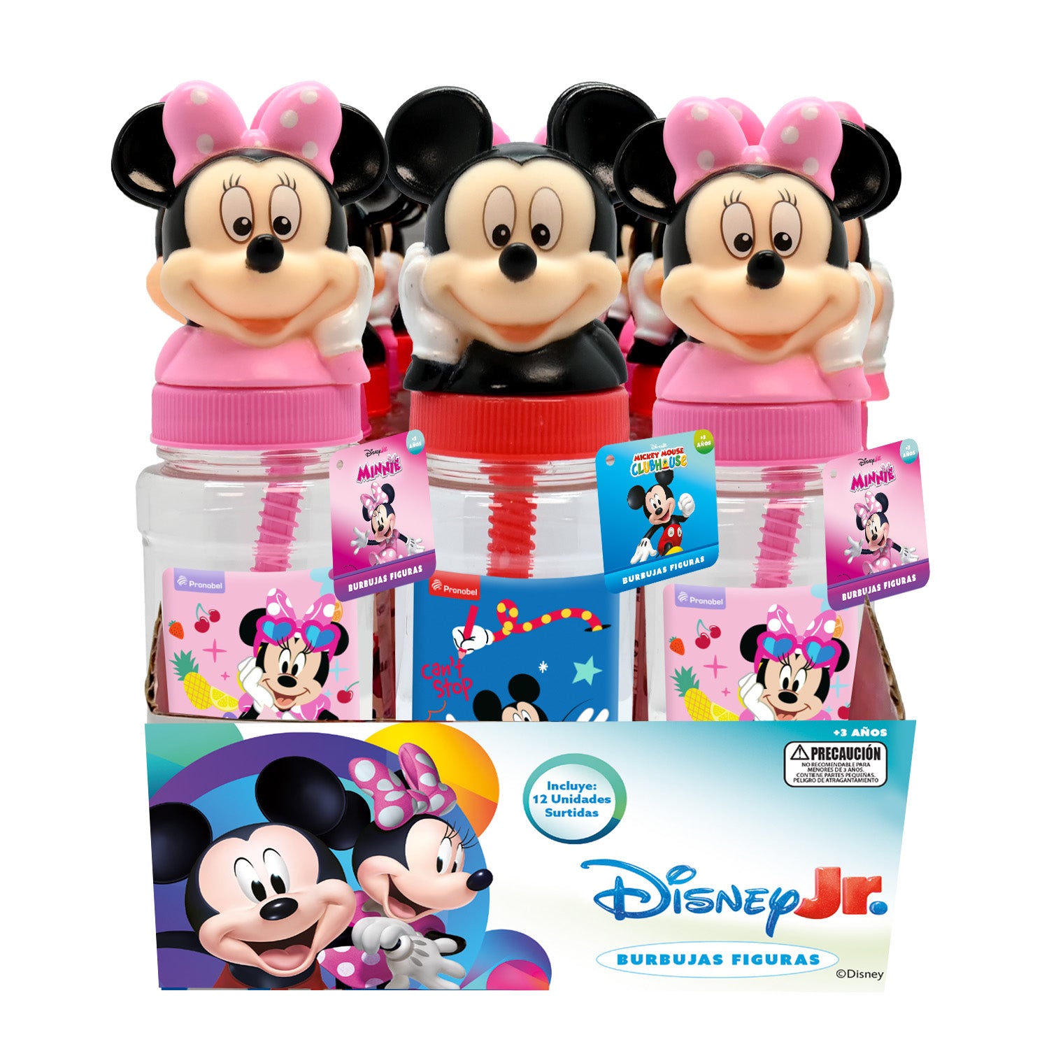 Burbujas Figura 3D Minnie y Mickey | Disney